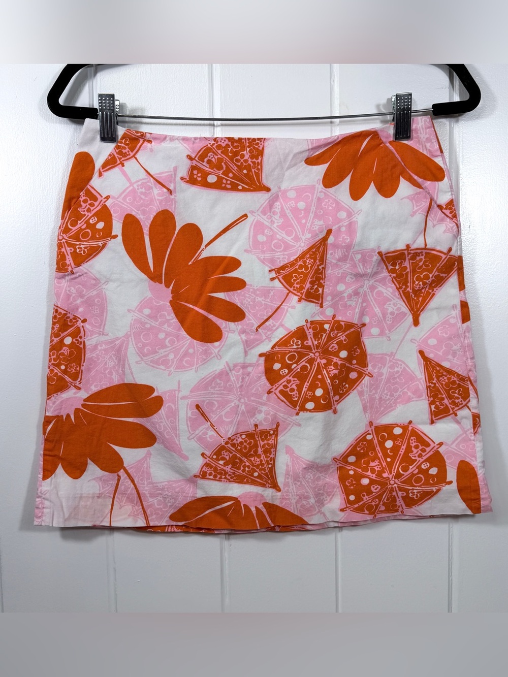 Lilly Pulitzer Umbrellas and Flowers Mini Skirt Size 2